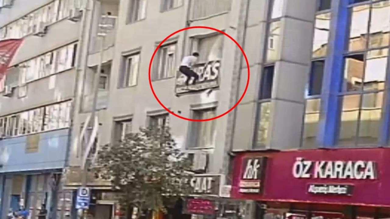 Deprem anındaki panik anları kamerada: Tereddütü hayatta tuttu