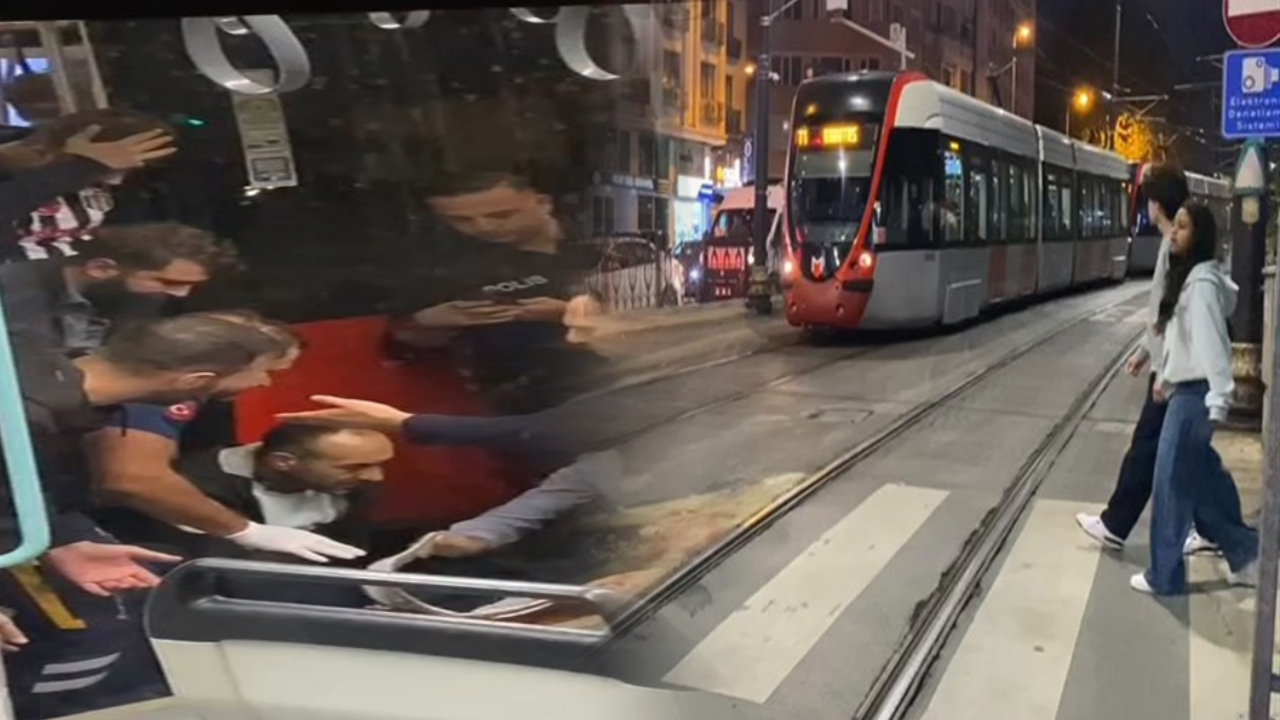 Fatih'te feci kaza: Bir kişiye tramvay çarptı