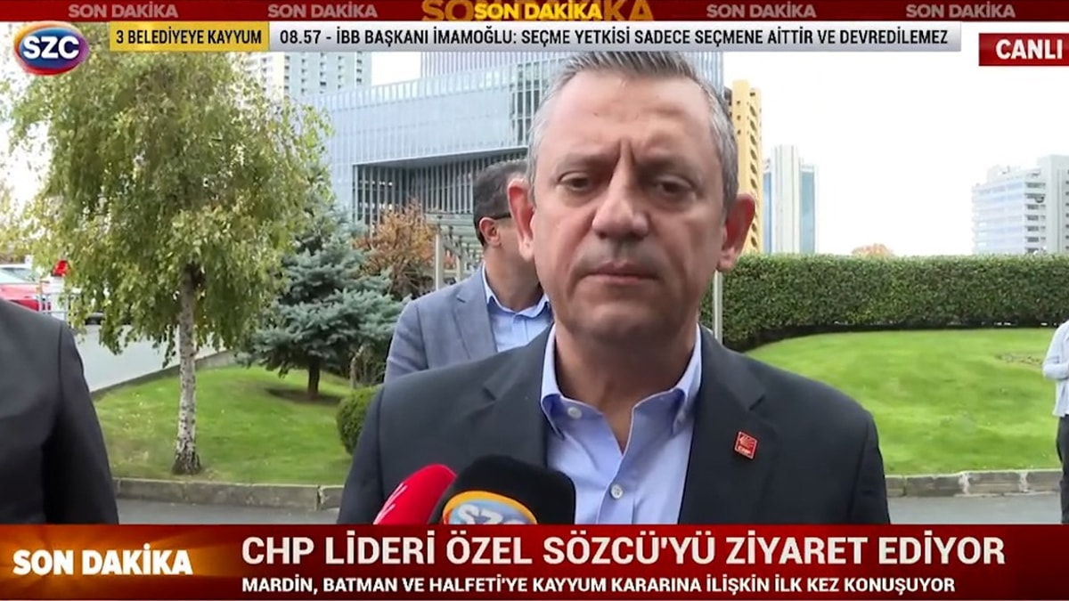 Özgür Özel kayyum kararlarının ardından ilk kez SÖZCÜ'ye konuştu: Milletin iradesine darbe yaptılar