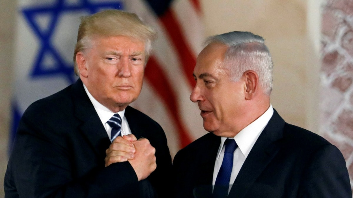 Trump geldi, Netanyahu ağzındaki baklayı çıkardı
