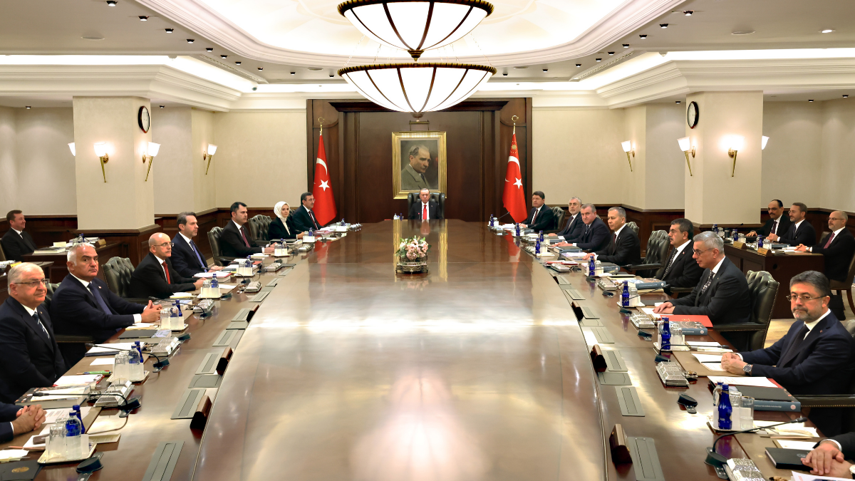 9 yıl sonra bir ilk: Cumhurbaşkanlığı Kabinesi Çankaya'da toplandı