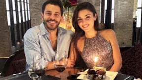 Hakan Sabancı'dan Hande Erçel'e romantik kutlama