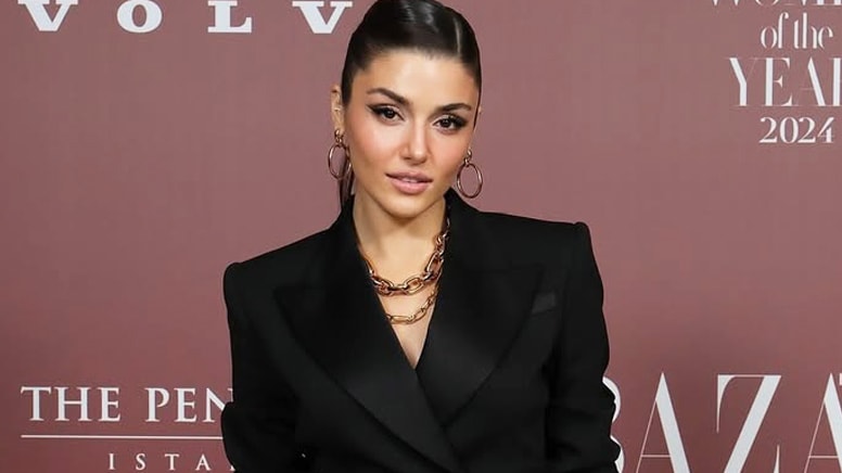 Hande Erçel'in bu giysisi 12 milyon kişinin takip ettiği ünlü modacı tarafından paylaşıldı