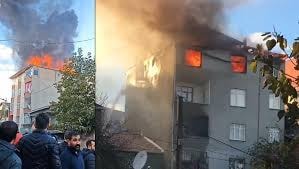 Ümraniye'de yangın paniği: 4 katlı bina tahliye edildi