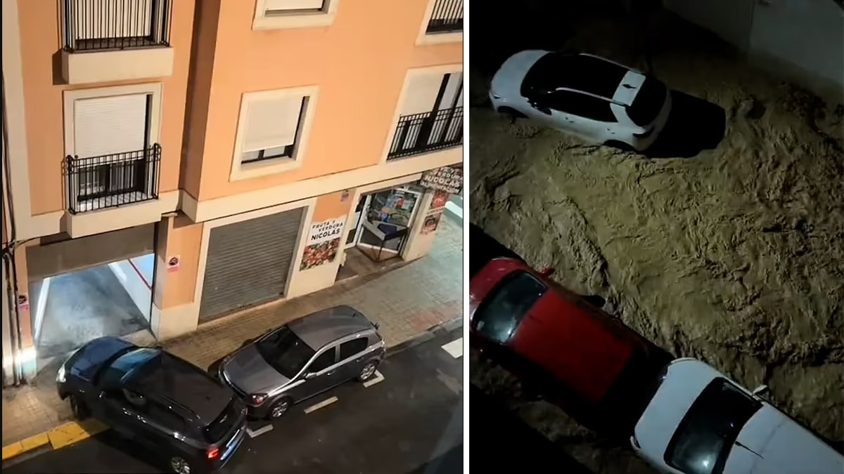 İşte İspanya'daki selin öncesi ve sonrası: Dakikası dakikasına görüntülendi