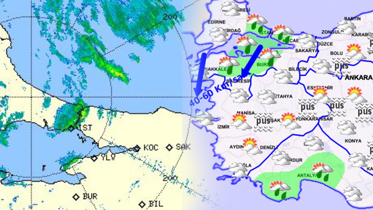 Meteoroloji radarında görüldü, İstanbul resmen ikiye bölündü!