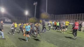 Hakeme saldıran futbolcu tutuklandı