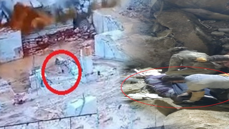 2 işçinin öldüğü mermer ocağında çarpıcı detay