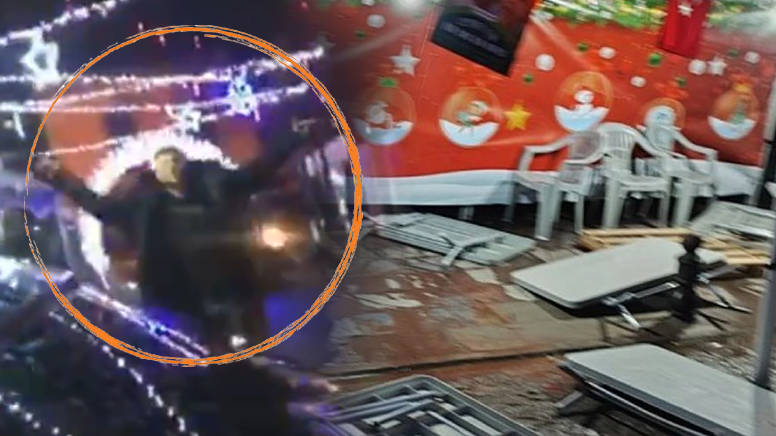 Yeni yıl pazarına 'Burası şeriat ülkesi' diyerek saldırdı