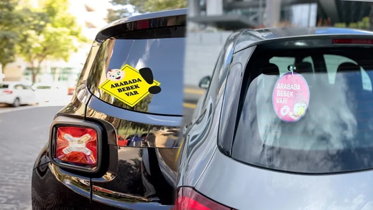 Meğer 'Arabada bebek var' yazısının anlamını yıllardır yanlış biliyormuşuz