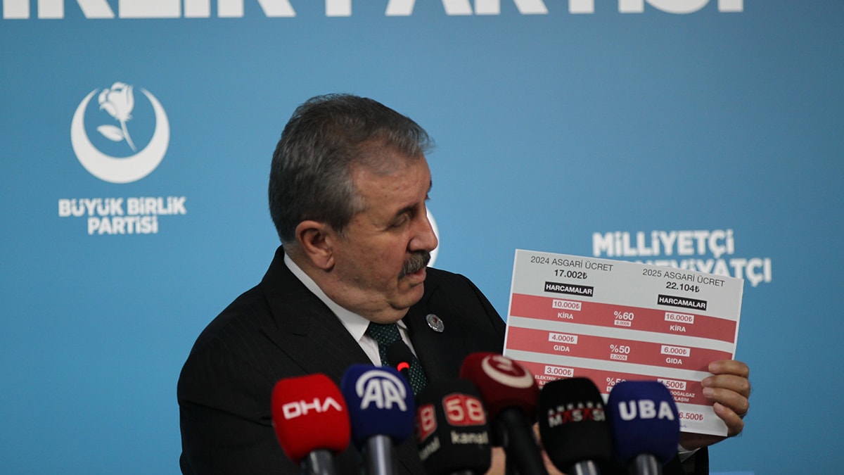 Destici 'asgari ücret'te revize istedi, rakam verdi