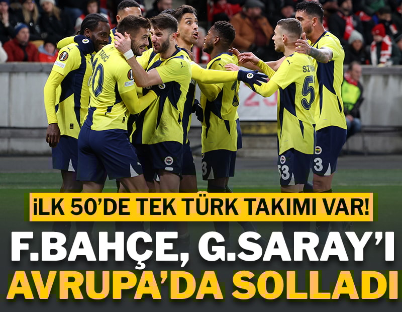 Fenerbahçe, Avrupa'da Galatasaray'ı geçti!