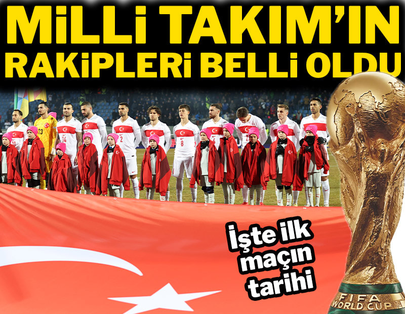 Milli Takım'ın Dünya Kupası'ndaki rakipleri belli oldu