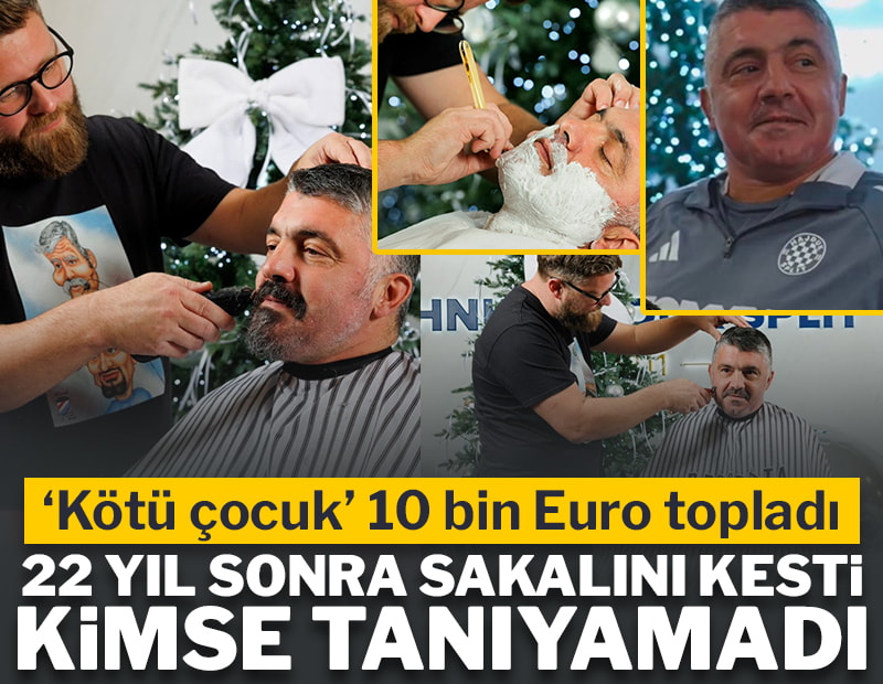 22 yıldır vazgeçmediği sakalını kesti!