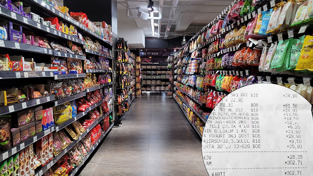 3 yıl önce 300 TL olan market alışverişini yeniden yaptı: İnsanın inanası gelmiyor...