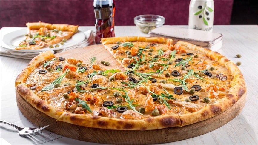 Pizza sunumu