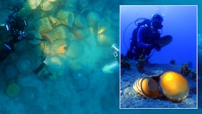 Ayvalık açıklarında 1500 yıllık ticaret gemisi batığı bulundu