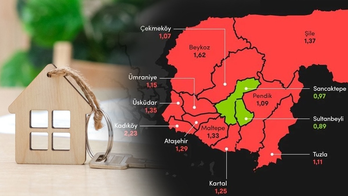 İstanbul'da asgari ücretin kira fiyatlarını karşıladığı ilçeler belli oldu: Harita kıpkırmızı