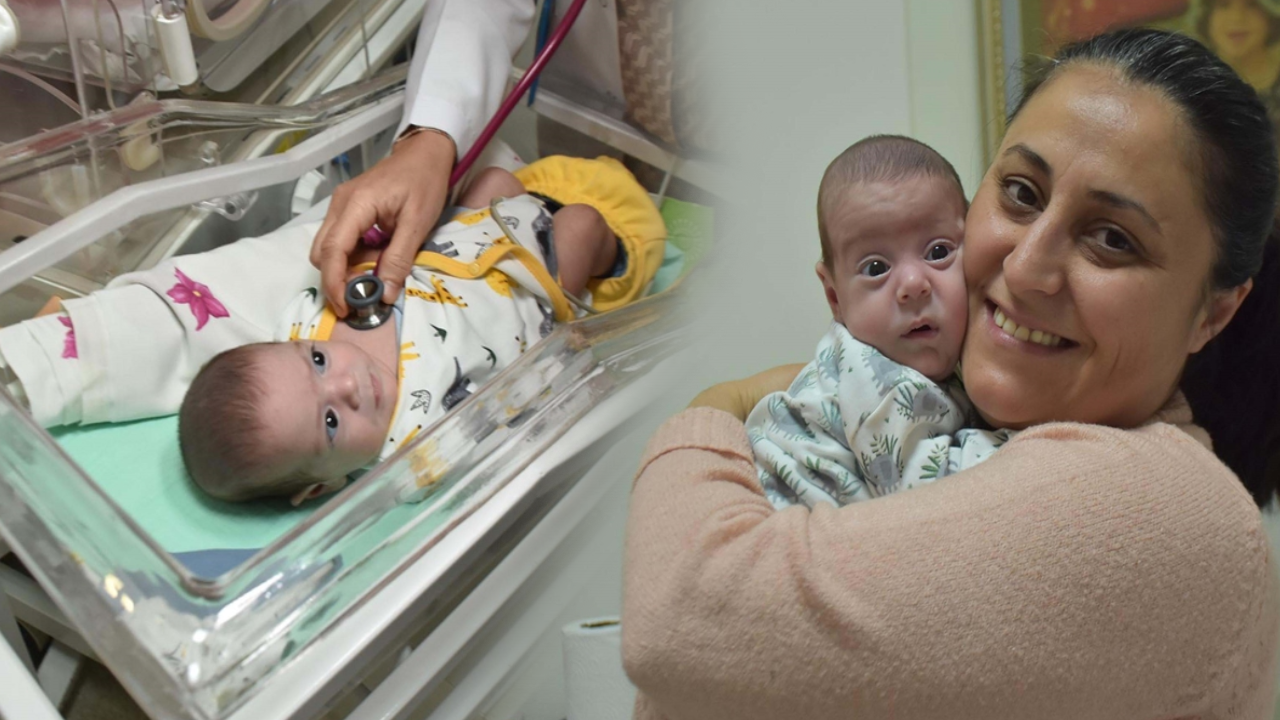 540 gram doğan Efe bebek hayata böyle tutundu