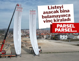 Zafer Partisi'nden 'Koca bir şehir satılmıştır' pankartı