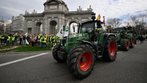 İspanyol çiftçiler, Madrid'de 'hayatı durdurdu'