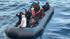 Mahsur kalan 57'si çocuk 159 göçmen kurtarıldı