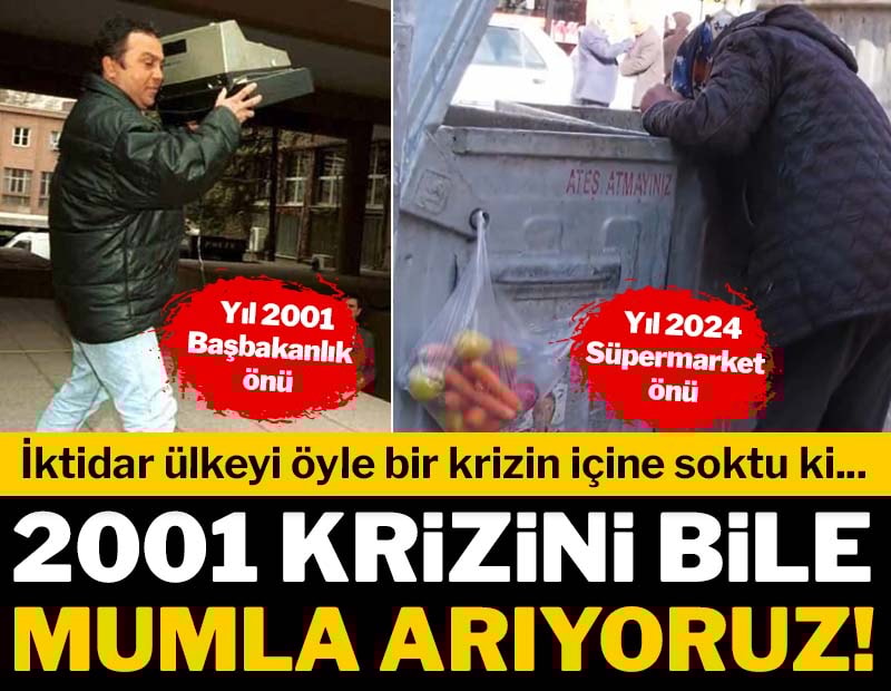 2001 krizini bile mumla arıyoruz