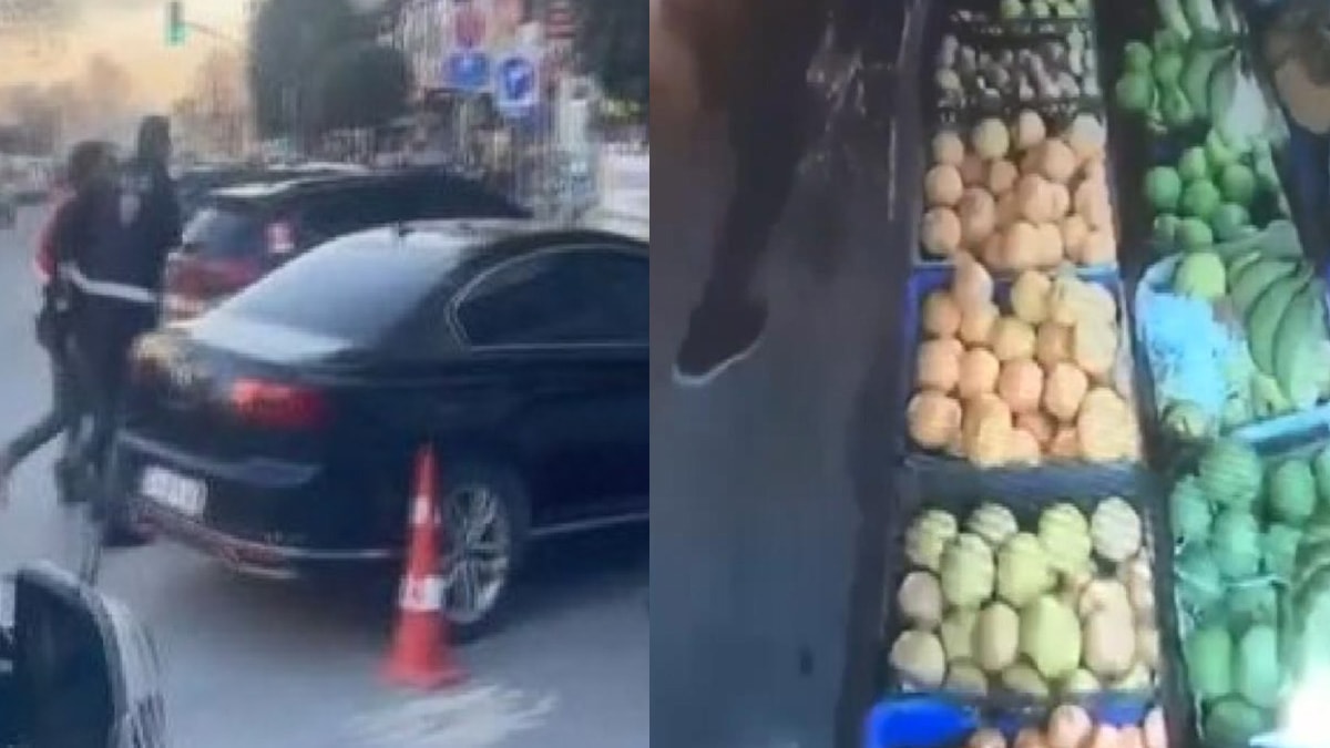 Benzin döküp marketi yakmaya çalıştı