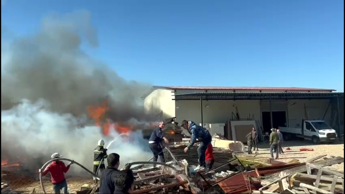 Bodrum'da korkutan yangın