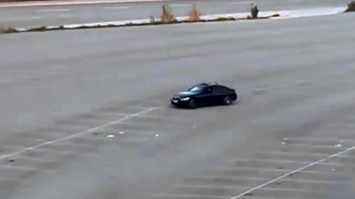 Hastane otoparkında drift atan sürücüye ceza