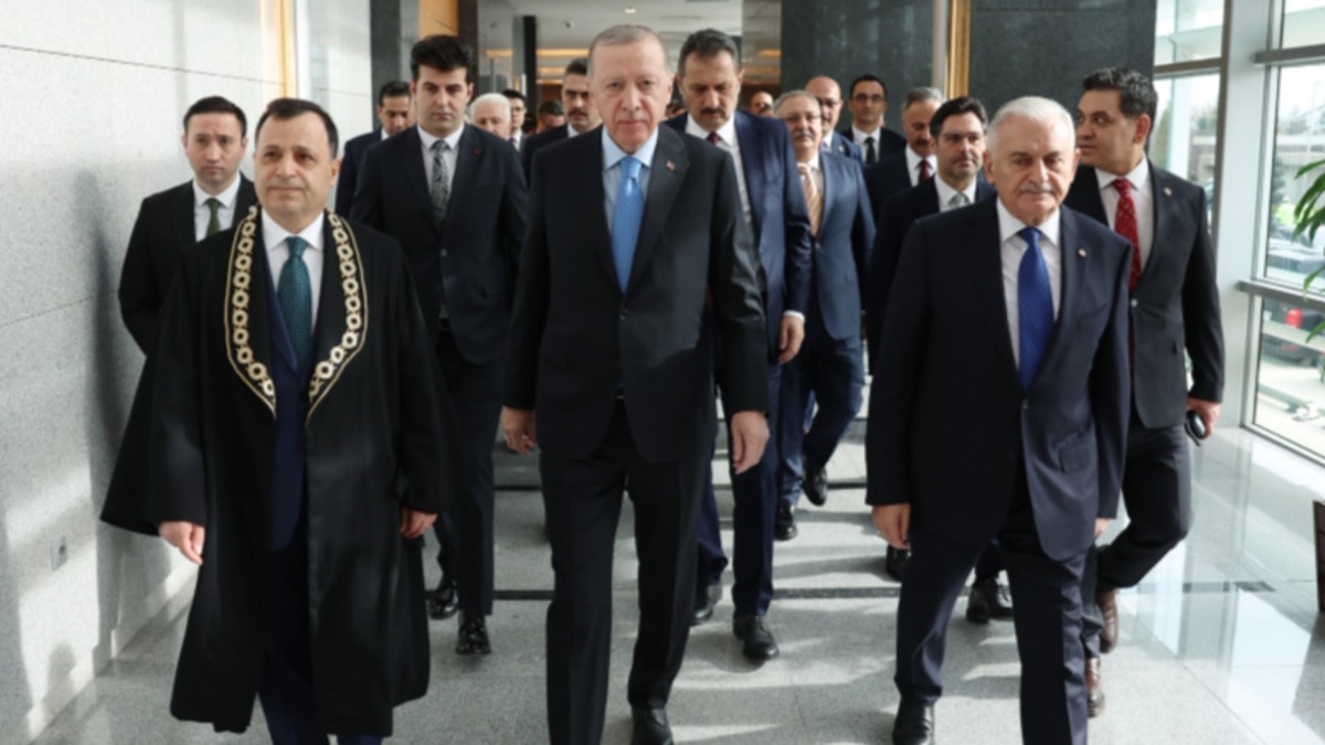 Erdoğan da salondaydı, AYM Başkanı'ndan çarpıcı sözler