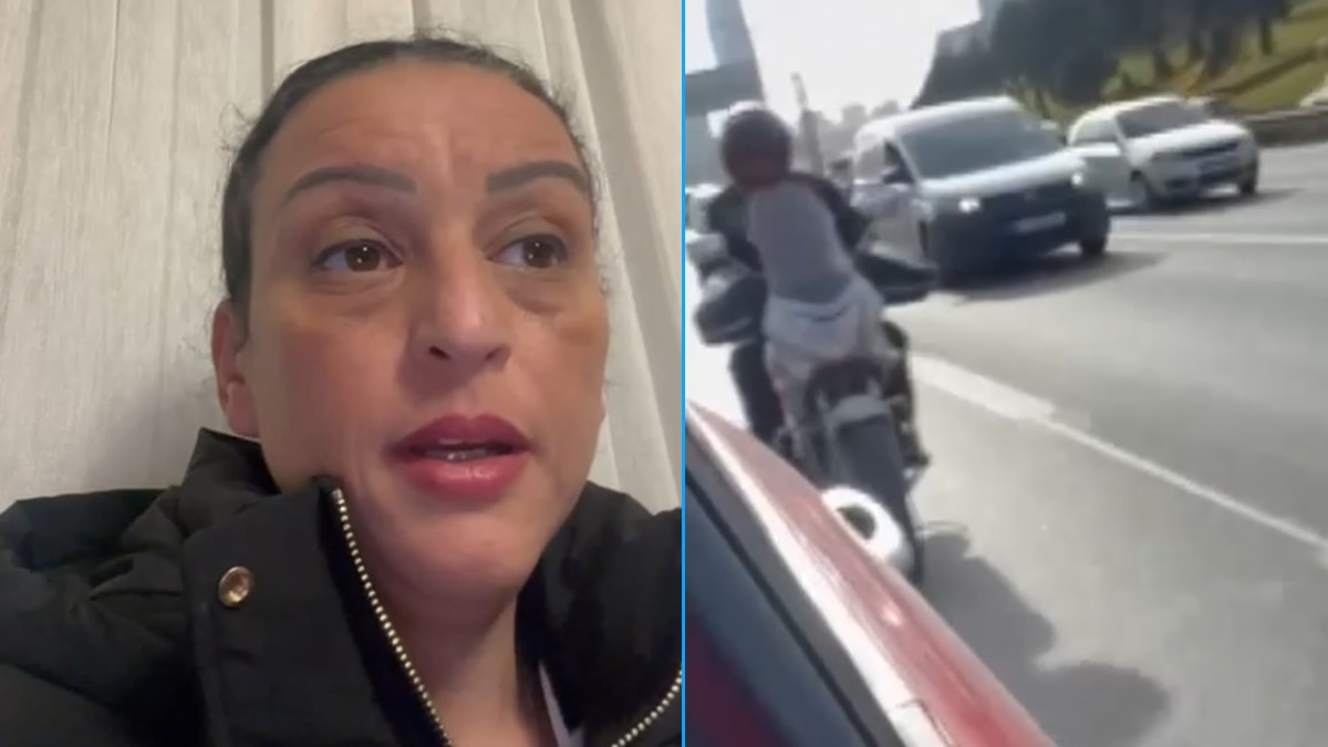 Trafikte aracı tekmelenen kadın o anları anlattı