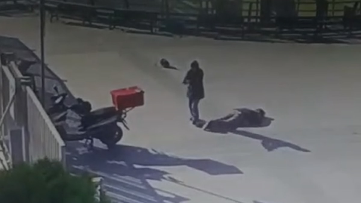 Çağlayan'daki çatışma anı kamerada