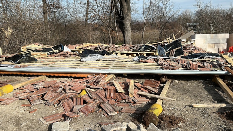 İnşaat halindeki bağ evi çöktü: 1 ölü