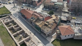 Edirne'de Havlucular Hanı ve Mezit Bey Hamamı'nda restorasyon başladı
