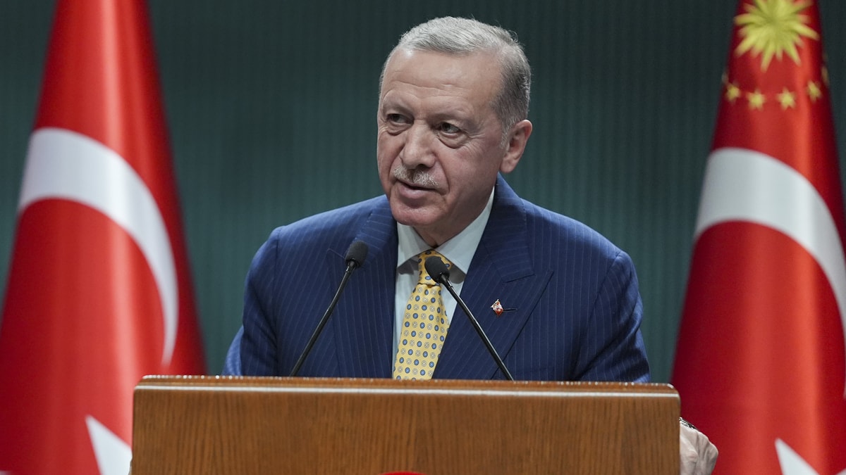 Erdoğan'ın dili sürçtü, kendi de güldü