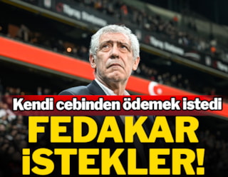 Beşiktaş'ın hocası Fernando Santos'tan fedakar istekler!