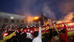 Galatasaray, Samsunspor maçı için Samsun'a ulaştı: Taraftar coşkusu
