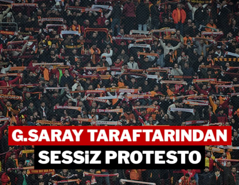 Galatasaray taraftarından sessiz protesto