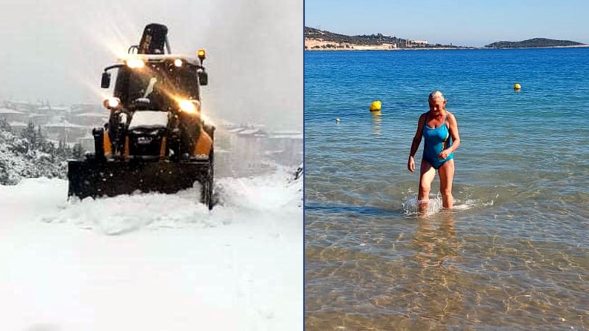 Mersin'de aynı günde iki mevsim