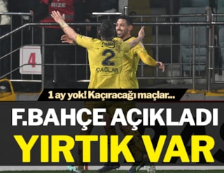 Fenerbahçe açıkladı! İrfan Can Kahveci'de yırtık var