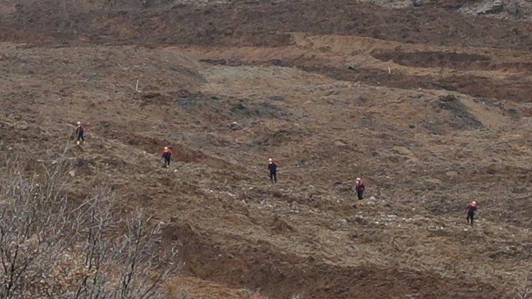 Erzincan'da kayıp madenciler böyle aranıyor
