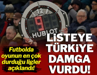 Futbolda en çok duraklamanın oynadığı ligler: Türkiye damga vurdu!