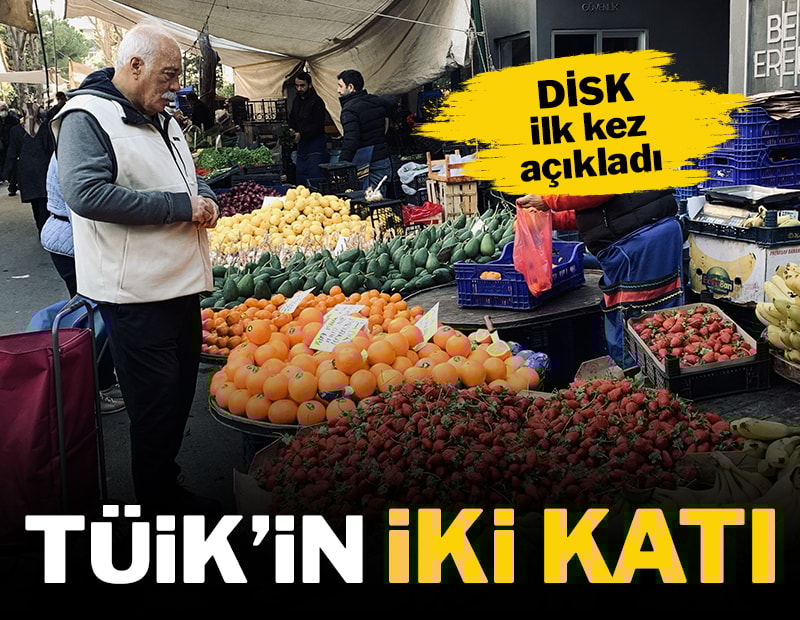DİSK: 2023'te hissedilen enflasyon yüzde 106,9 oldu