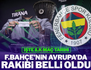 Son dakika | Fenerbahçe'nin Konferans Ligi'ndeki rakibi belli oldu