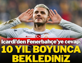 Galatasaray'ın yıldızı Mauro Icardi'den Fenerbahçe'ye cevap!
