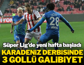 Samsunspor, Karadeniz derbisinde Rizespor'u rahat geçti: 3-0