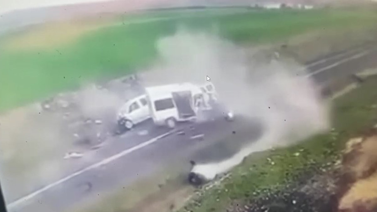 Siverek'teki korkunç kaza kamerada