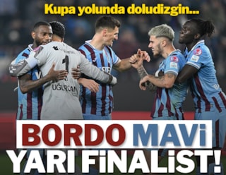 Başakşehir'i tek golle geçen Trabzonspor Türkiye Kupası'nda yarı finalde