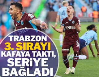 Trabzonspor 3 puanı tek golle aldı! 3 maçlık seri yaptı...